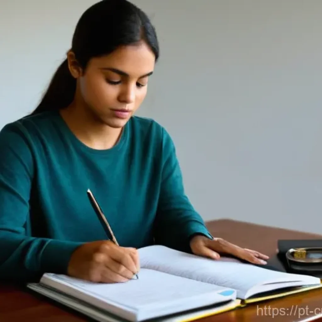 관세사 시험 과락 극복법 - **Prompt 1: Focused Reassessment**
"A determined young Brazilian woman in her late 20s, wearing ...
