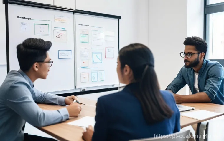 관세사 시험 스터디 그룹 - Collaborative Study Session for Professional Certification**
"A diverse group of 5-6 young adults, ...