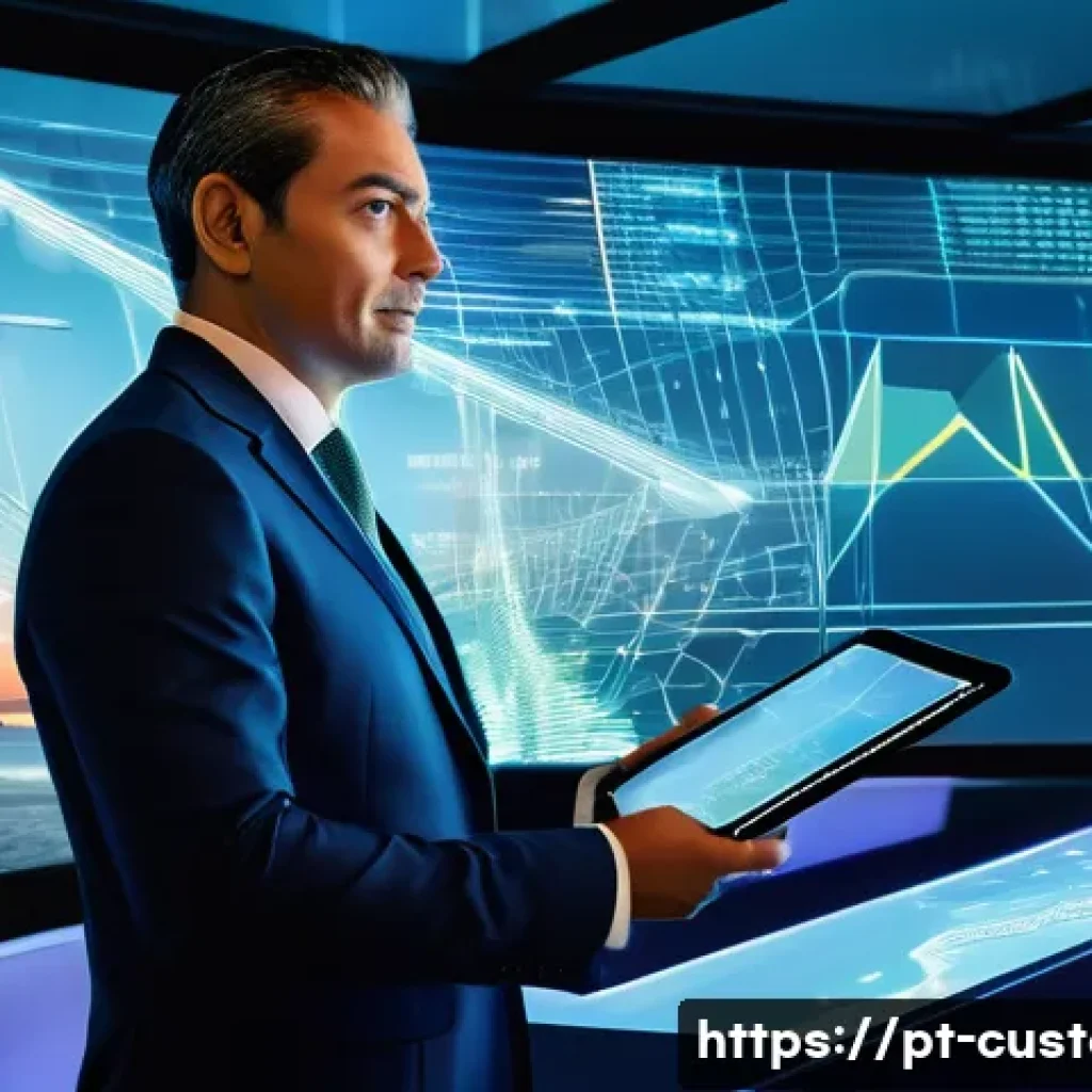 관세사와 세관 조사 대응 방법 - **Prompt 1: Navigating the Digital Seas of Global Trade**
"A vibrant and dynamic digital illustr...