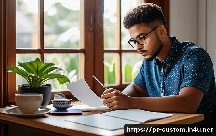 관세사 시험 교재 추천 - A focused Brazilian student studying for the customs broker exam at a cozy home desk, surrounded by ...