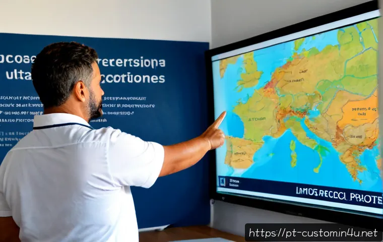 관세사 직무 교육 과정 - Photorealistic professional customs broker training classroom in Portugal, diverse adult learners st...